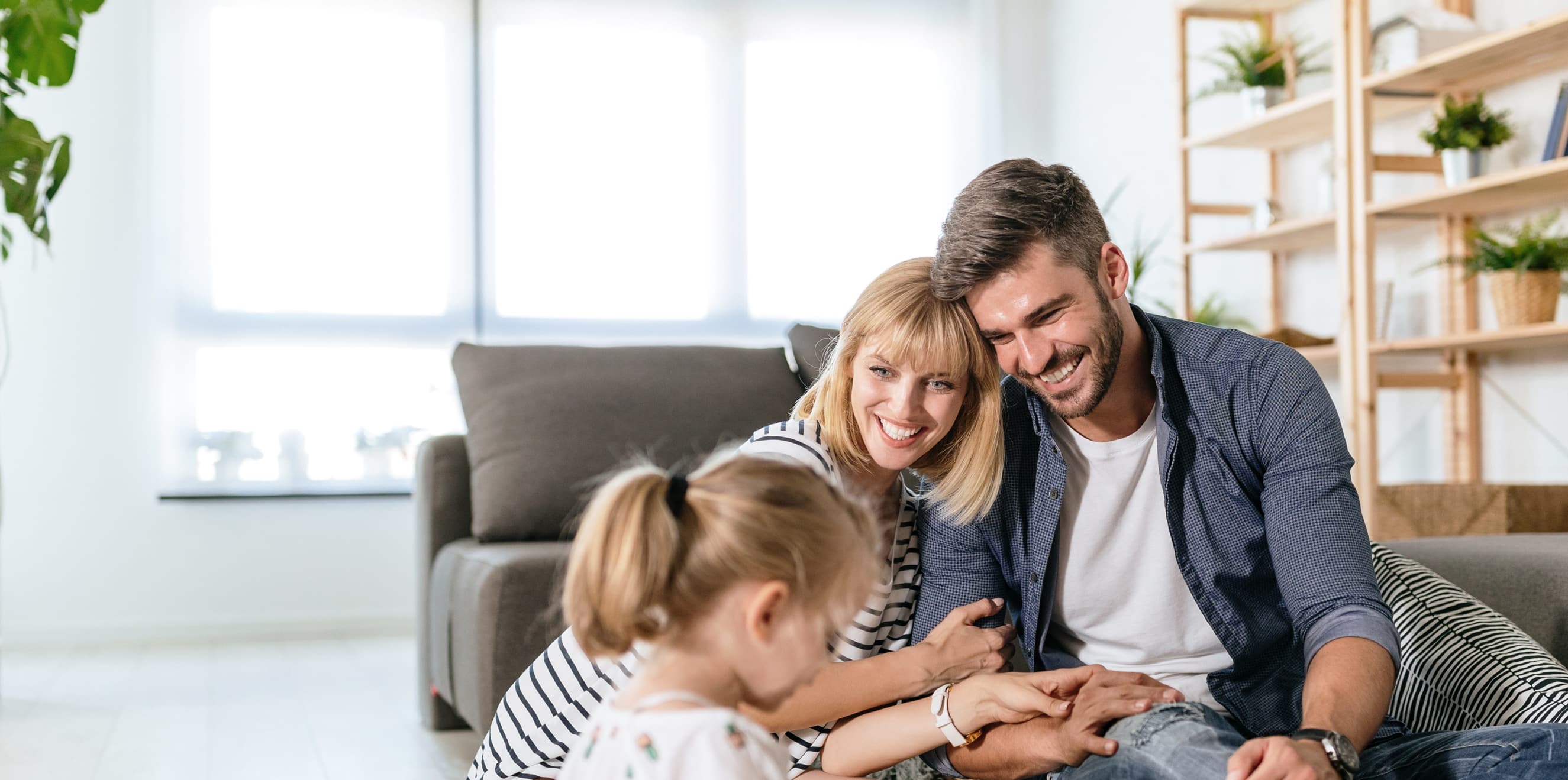 Child getting eye exam